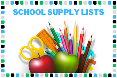  school supply lists